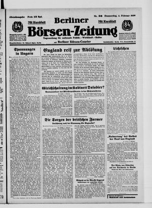 Berliner Börsen-Zeitung vom 02.02.1939