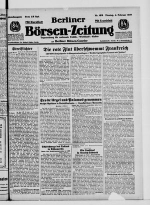 Berliner Börsen-Zeitung vom 06.02.1939