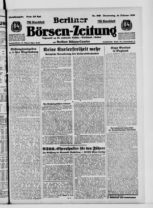 Berliner Börsen-Zeitung vom 16.02.1939