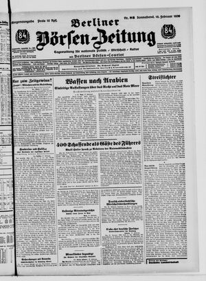 Berliner Börsen-Zeitung vom 18.02.1939
