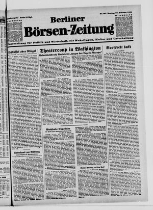 Berliner Börsen-Zeitung vom 20.02.1939