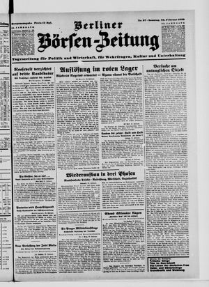 Berliner Börsen-Zeitung vom 26.02.1939