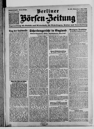 Berliner Börsen-Zeitung vom 01.03.1939