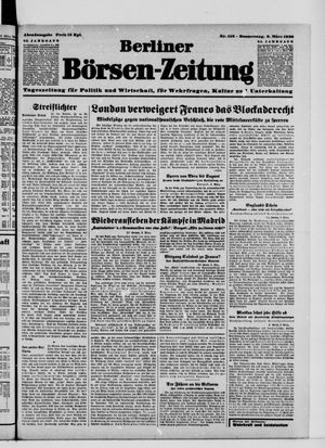 Berliner Börsen-Zeitung vom 09.03.1939