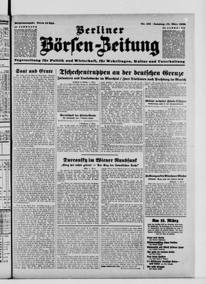 Berliner Börsen-Zeitung vom 12.03.1939