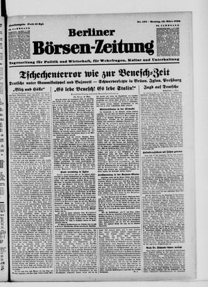 Berliner Börsen-Zeitung vom 13.03.1939