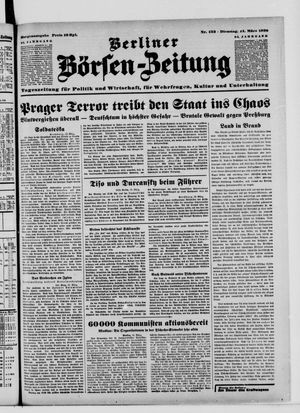 Berliner Börsen-Zeitung vom 14.03.1939