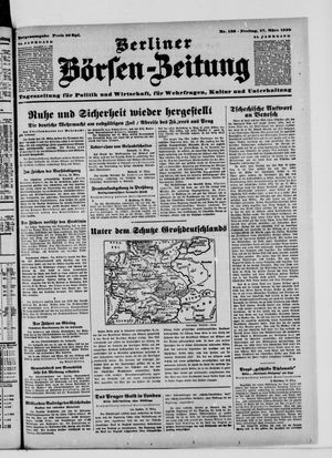 Berliner Börsen-Zeitung vom 17.03.1939