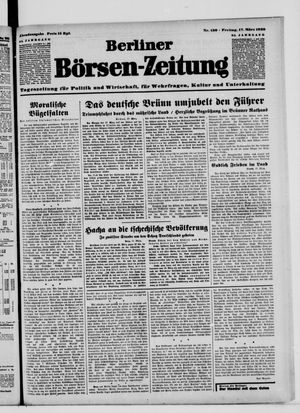 Berliner Börsen-Zeitung vom 17.03.1939