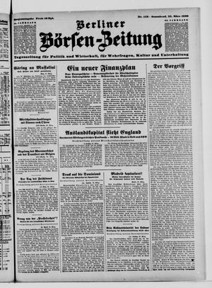 Berliner Börsen-Zeitung vom 25.03.1939