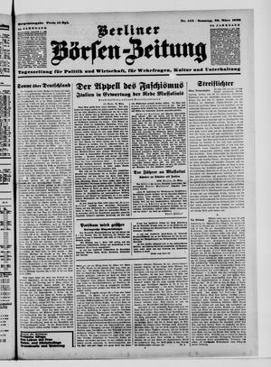 Berliner Börsen-Zeitung vom 26.03.1939