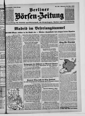 Berliner Börsen-Zeitung vom 29.03.1939