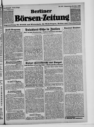 Berliner Börsen-Zeitung vom 30.03.1939