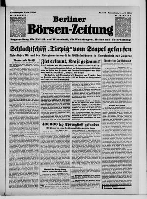 Berliner Börsen-Zeitung vom 01.04.1939