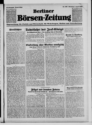 Berliner Börsen-Zeitung vom 04.04.1939