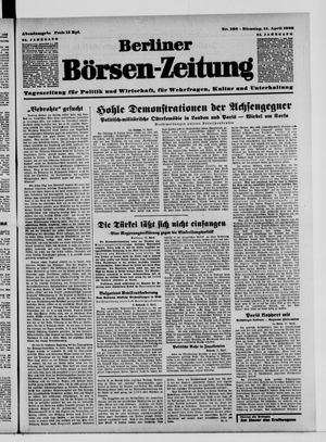 Berliner Börsen-Zeitung vom 11.04.1939