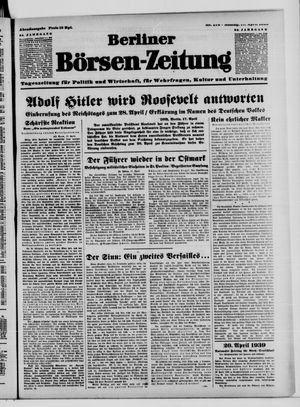 Berliner Börsen-Zeitung vom 17.04.1939