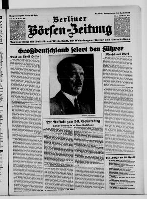 Berliner Börsen-Zeitung vom 20.04.1939
