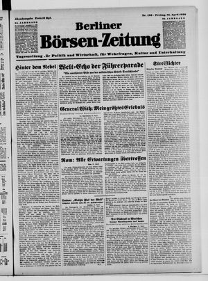 Berliner Börsen-Zeitung vom 21.04.1939
