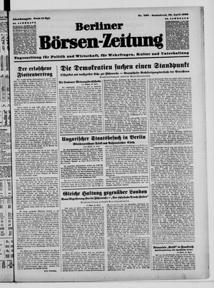 Berliner Börsen-Zeitung vom 29.04.1939
