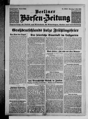 Berliner Börsen-Zeitung vom 02.05.1939