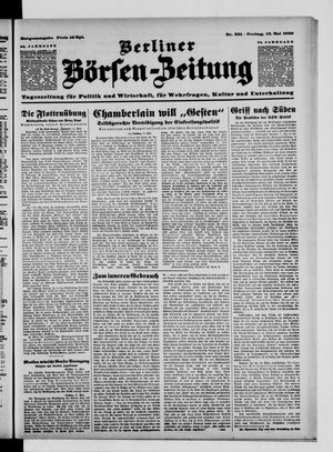 Berliner Börsen-Zeitung vom 12.05.1939