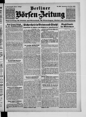 Berliner Börsen-Zeitung vom 20.05.1939