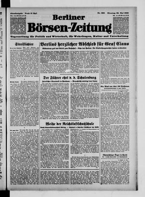 Berliner Börsen-Zeitung vom 23.05.1939