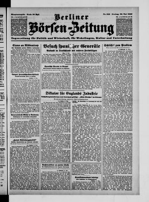 Berliner Börsen-Zeitung vom 26.05.1939