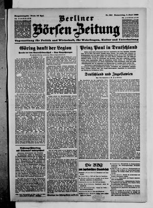 Berliner Börsen-Zeitung vom 01.06.1939