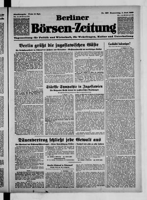 Berliner Börsen-Zeitung vom 01.06.1939