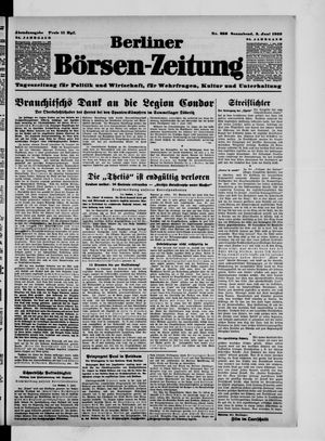 Berliner Börsen-Zeitung vom 03.06.1939
