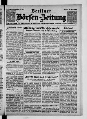 Berliner Börsen-Zeitung vom 13.06.1939