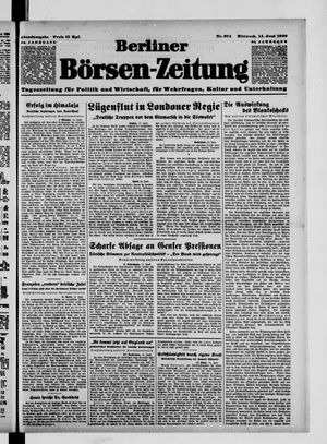 Berliner Börsen-Zeitung vom 14.06.1939
