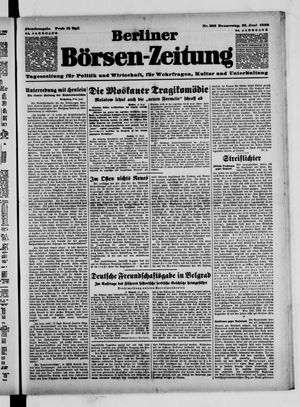 Berliner Börsen-Zeitung vom 22.06.1939