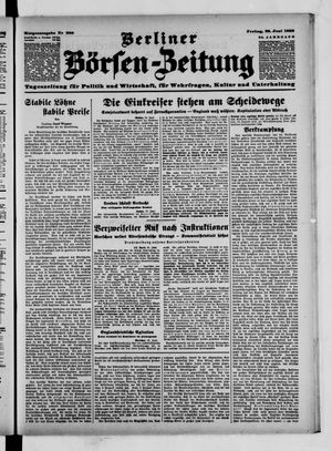 Berliner Börsen-Zeitung vom 23.06.1939