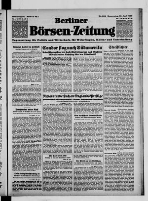 Berliner Börsen-Zeitung vom 29.06.1939