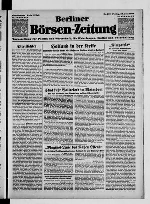 Berliner Börsen-Zeitung vom 30.06.1939