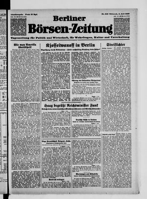 Berliner Börsen-Zeitung vom 05.07.1939
