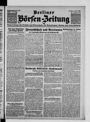 Berliner Börsen-Zeitung vom 07.07.1939