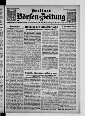 Berliner Börsen-Zeitung vom 08.07.1939
