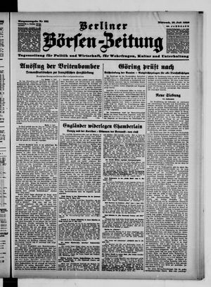 Berliner Börsen-Zeitung vom 12.07.1939