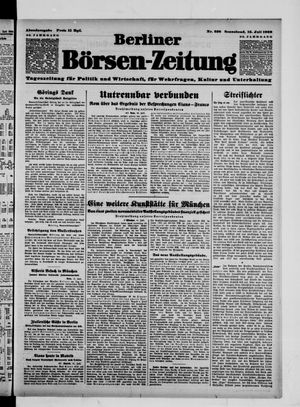 Berliner Börsen-Zeitung vom 15.07.1939