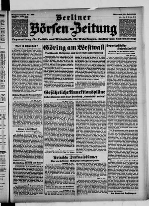 Berliner Börsen-Zeitung vom 19.07.1939