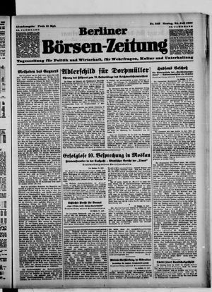 Berliner Börsen-Zeitung vom 24.07.1939