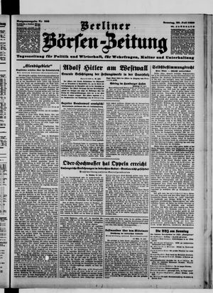 Berliner Börsen-Zeitung vom 30.07.1939