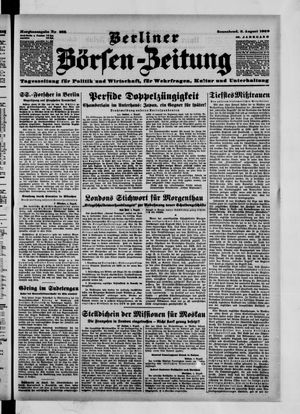 Berliner Börsen-Zeitung vom 05.08.1939