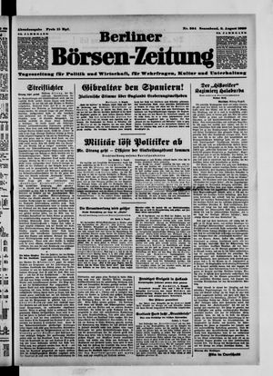 Berliner Börsen-Zeitung vom 05.08.1939
