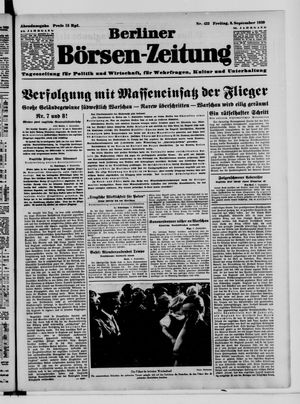 Berliner Börsen-Zeitung vom 08.09.1939