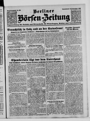 Berliner Börsen-Zeitung vom 16.09.1939